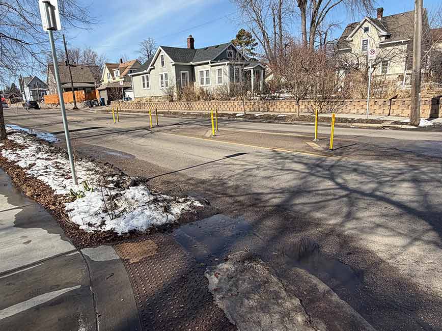 The current conditions on 35th Street.