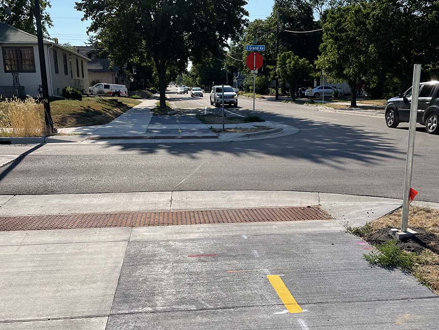 Existing conditions on 40th Street