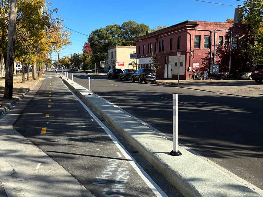 Improvements along East 24th Street