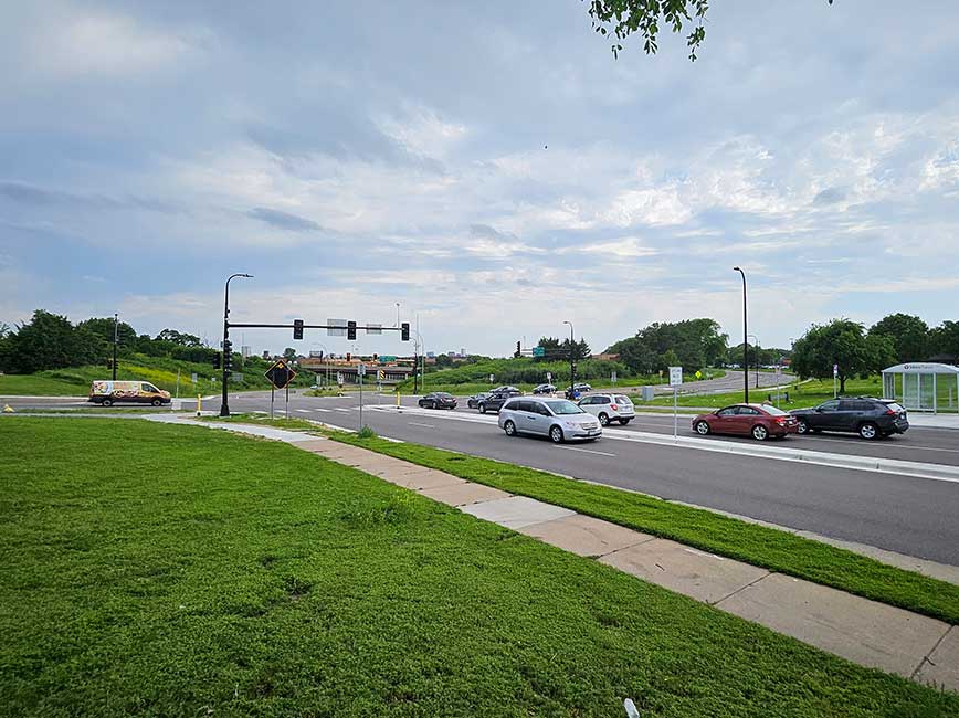 Johnson St NE  and 35W intersection