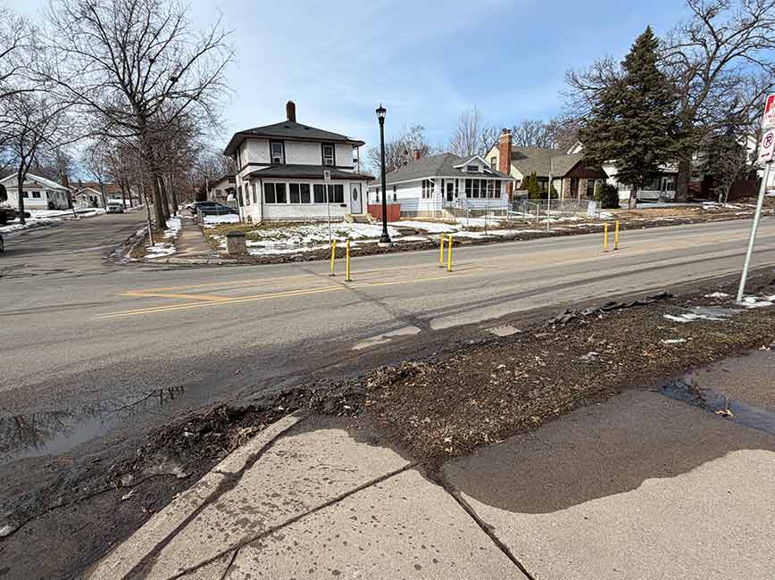 The current conditions on Lyndale Ave.