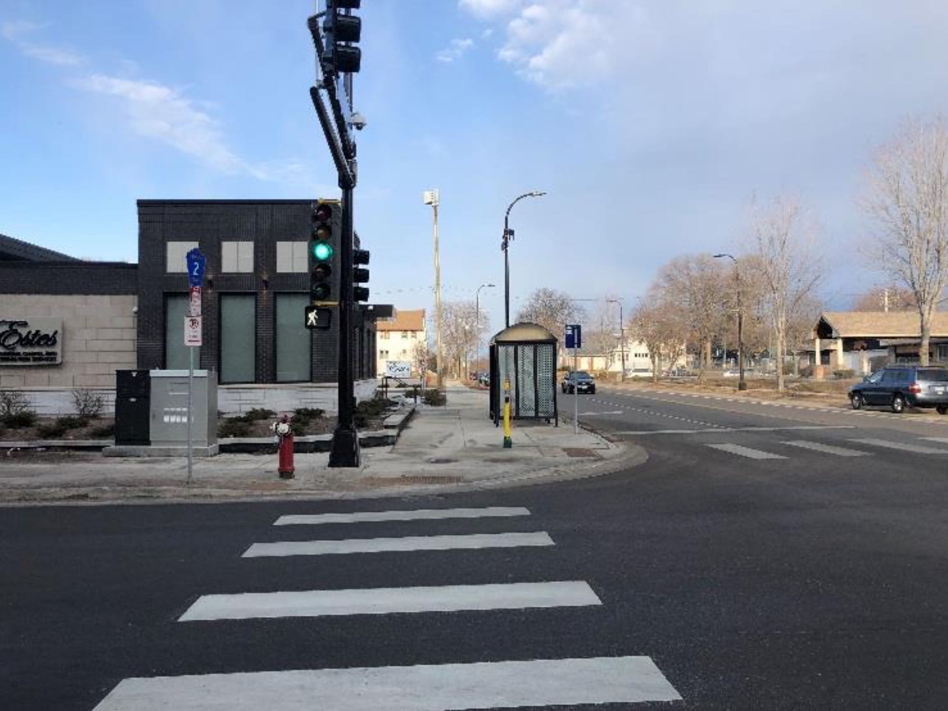 Plymouth Ave N looking West towards Penn Ave N
