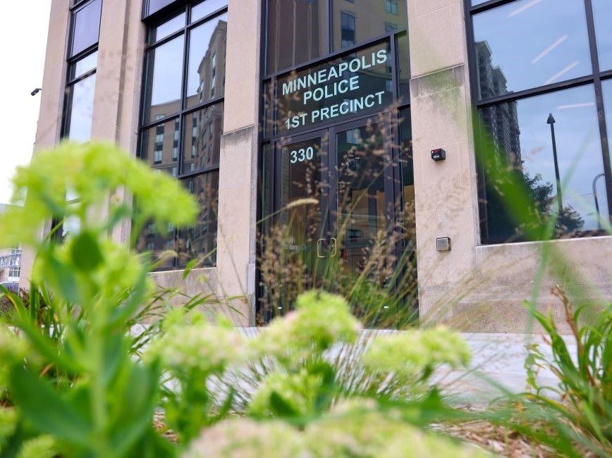 Exterior of Minneapolis Police Precinct 1 at 330 South 12th Street