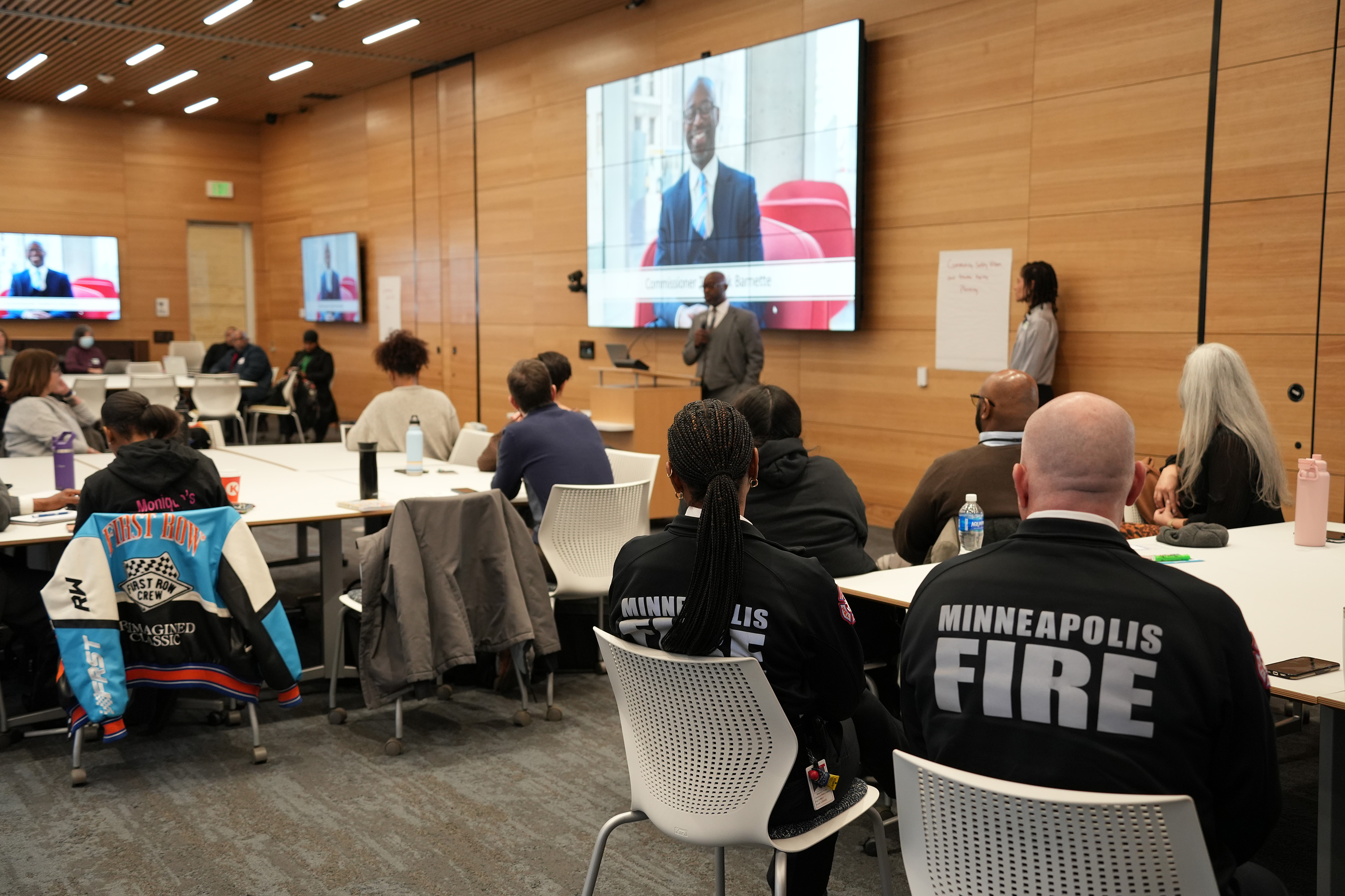 Safety service providers at a convening.