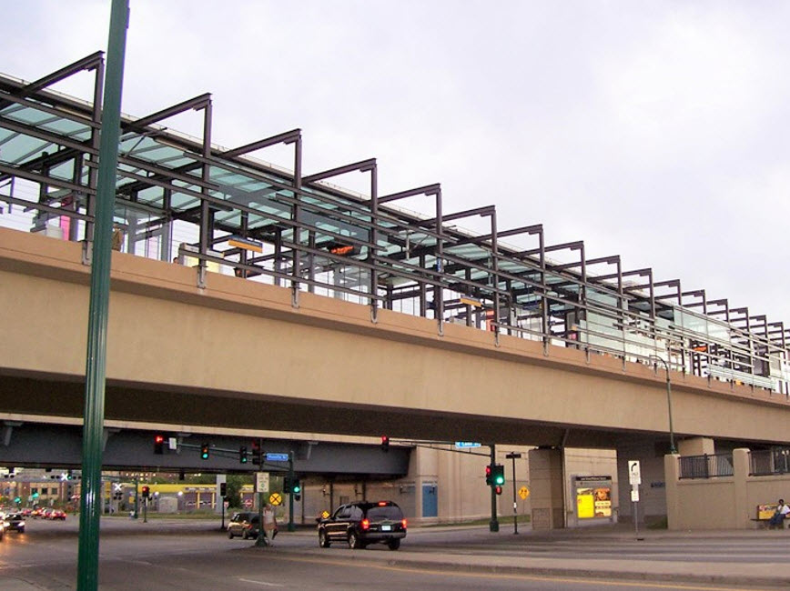 Hiawatha bridge over Lake Street South Minneapolis