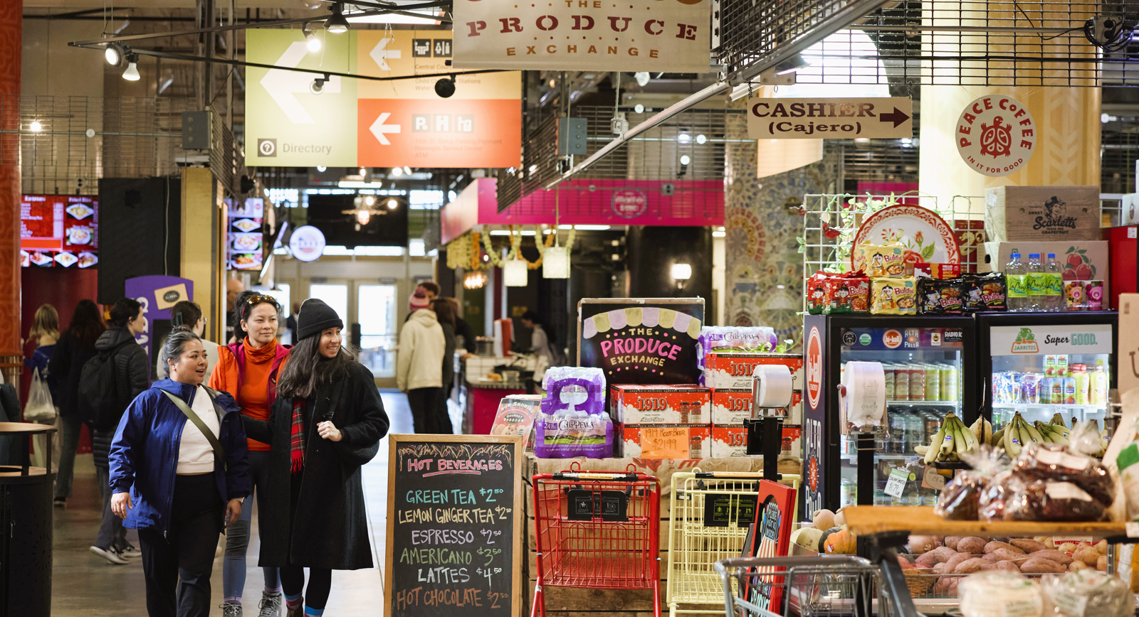 People shopping at Global Market by Paul Vincent, Courtesy of Meet Minneapolis