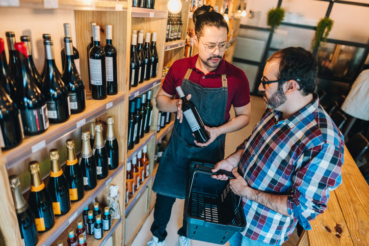 Wine glasses and flowers at event
