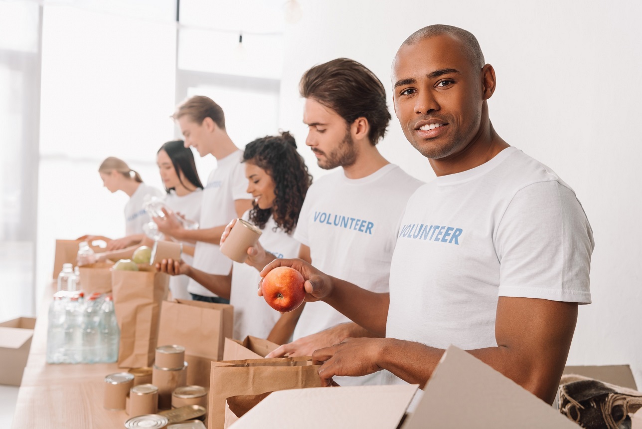 food shelf worker